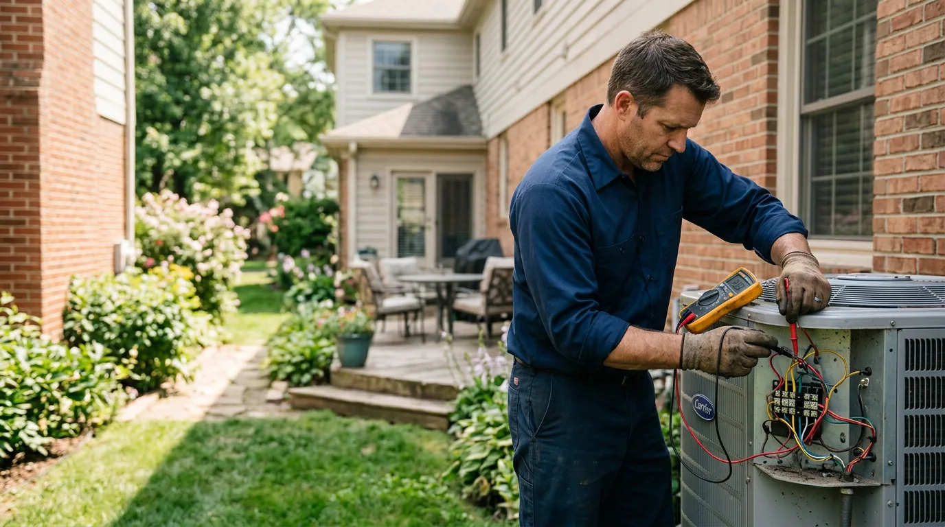 HVAC technician working near Holton, MI